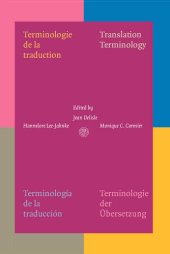 book Terminologie de la Traduction: Translation Terminology. Terminología de la Traducción. Terminologie der Übersetzung