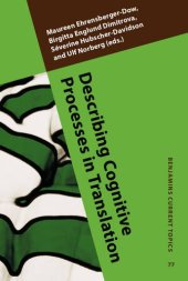 book Describing Cognitive Processes in Translation: Acts and events