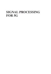 book Signal Processing for 5G  Algorithms and Implementations