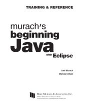 book Murach’s Beginning Java with Eclipse