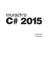 book Murach’s C# 2015