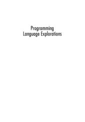 book Programming Language Explorations