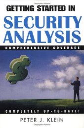 book Getting Started in Security Analysis