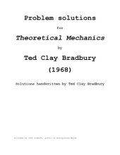 book Theoretical Mechanics -- problem solutions