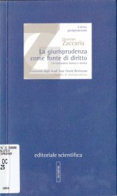 book La giurisprudenza come fonte del diritto