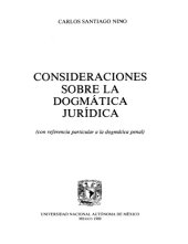 book Consideraciones sobre la dogmática jurídica