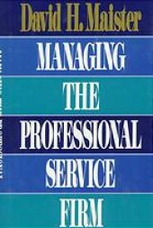 book Managing the professional service firm