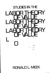 book Studies in the Labor Theory of Value