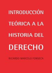 book Introducción teórica a la historia del derecho