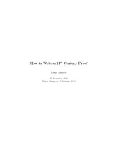 book How to Write a 21st Century Proof