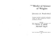 book The Medieval Science of Weights (Scientia de Ponderibus): Treatises Ascribed to Euclid, Archimedes Thabit ibn Qurra, Jordanus de Nemore and Blasius of Parma