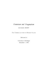 book Feminism and Pragmatism