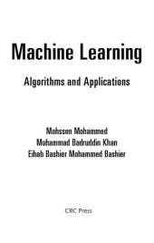 book Machine Learning. Algorithms and Applications