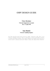 book OSPF Design Guide : Cisco Systems Network Supported Accounts, Rev: 1.1 April, 1996