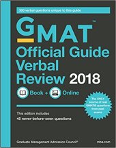 book GMAT Official Guide Verbal Review 2018