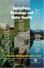 book Agriculture Hydrology and Water Quality