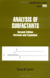 book Analysis of Surfactants