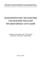 book Экономические механизмы управления рисками чрезвычайных ситуаций