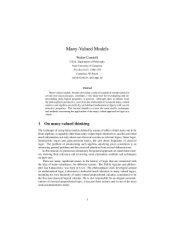 book Many-Valued Models