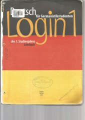 book Login 1. Deutsch für Germanistikstudenten
