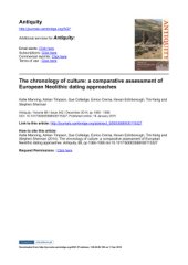 book The chronology of culture: a comparative assessment of European Neolithic dating approaches