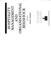 book Hospitality Management and Organizational Behavior