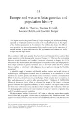 book Europe and Western Asia: Genetics and Population History