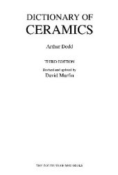 book Dictionary of Ceramics