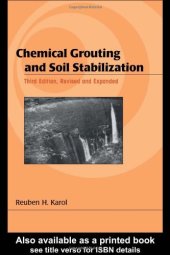 book Chemical Grouting and Soil Stabilization