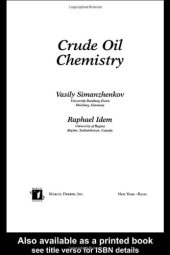 book CRUDE OIL CHEMISTRY