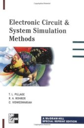 book Electronic Circuit and System Simulation Methods