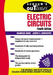 book eBook Schaum s Outlines - Theory And Problems Of Electric Circuits