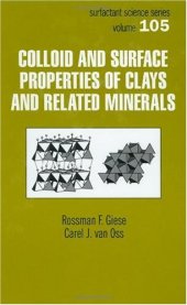 book Colloid and Surface Properties of Clays and Related Minerals