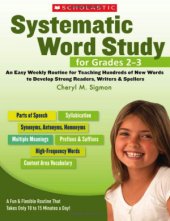 book Systematic Word Study for Grades 2, 3