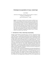 book Ontological encapsulation of many-valued logic