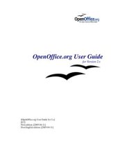 book Roderick. OpenOffice.org User Guide for Version 2.x