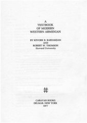 book A Textbook of Modern Western Armenian