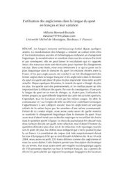 book L’utilisation des anglicismes dans la langue du sport en français et leur variation