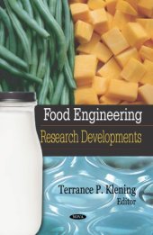 book Food Engineering Research Developments