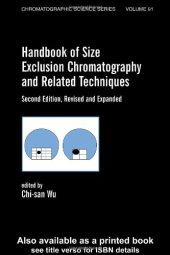 book Handbook of Size Exclusion Chromatography and Related Techiques