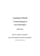 book A grammar of Kuteb