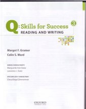 book Q: Skills for Success 3 Reading & Writing Student Book