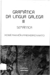 book Gramática da lingua galega. III. Semántica