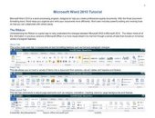 book Microsoft Word 2010 Tutorial