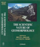 book The Scientific Nature of Geomorphology