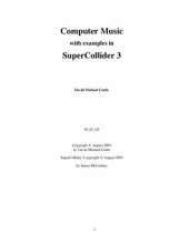 book Computer Music with Examples in SuperCollider 3