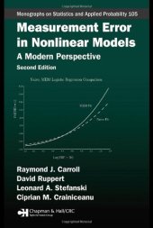 book Measurement Error in Nonlinear Models