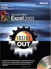 book Microsoft Office Excel 2003 Inside Out Craig Stinson, Mark Dodge