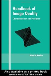 book Handbook of image quality: characterization and prediction