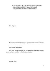 book Математический практикум с применением пакета Maxima